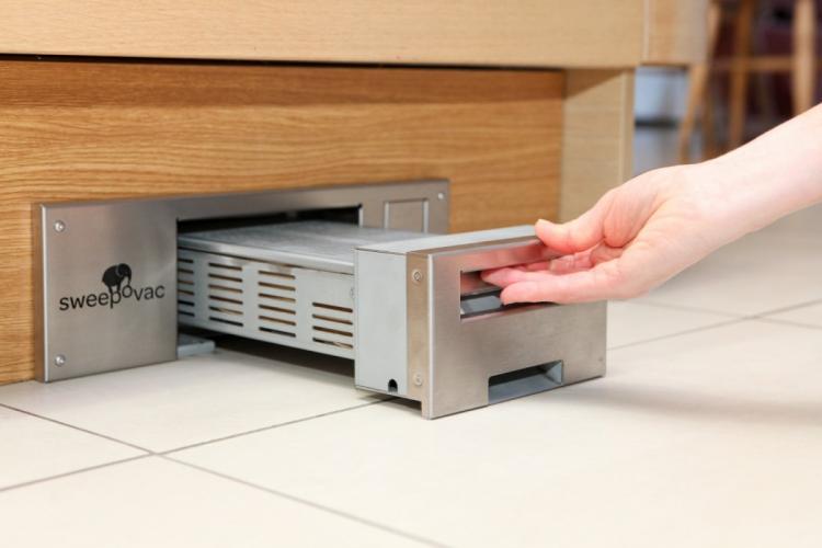Sweepovac - In Wall Kitchen Vacuum - Eliminates Need For Dustpan
