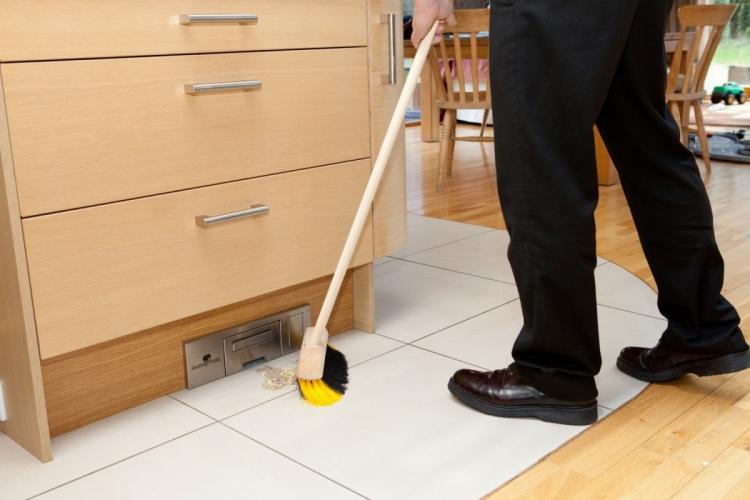 Sweepovac - In Wall Kitchen Vacuum - Eliminates Need For Dustpan
