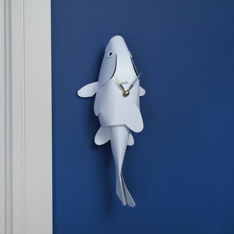Swimming Fish Pendulum Clocks - Bonito Swinging Fish tail pendulum clock