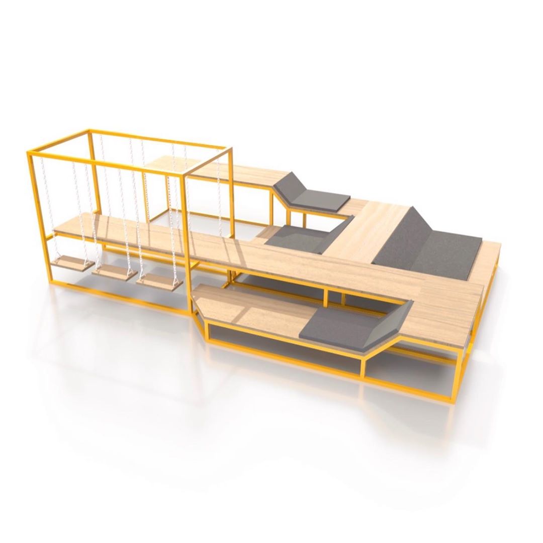 Swing Tables Let You Swing While You Eat or Have a Meeting