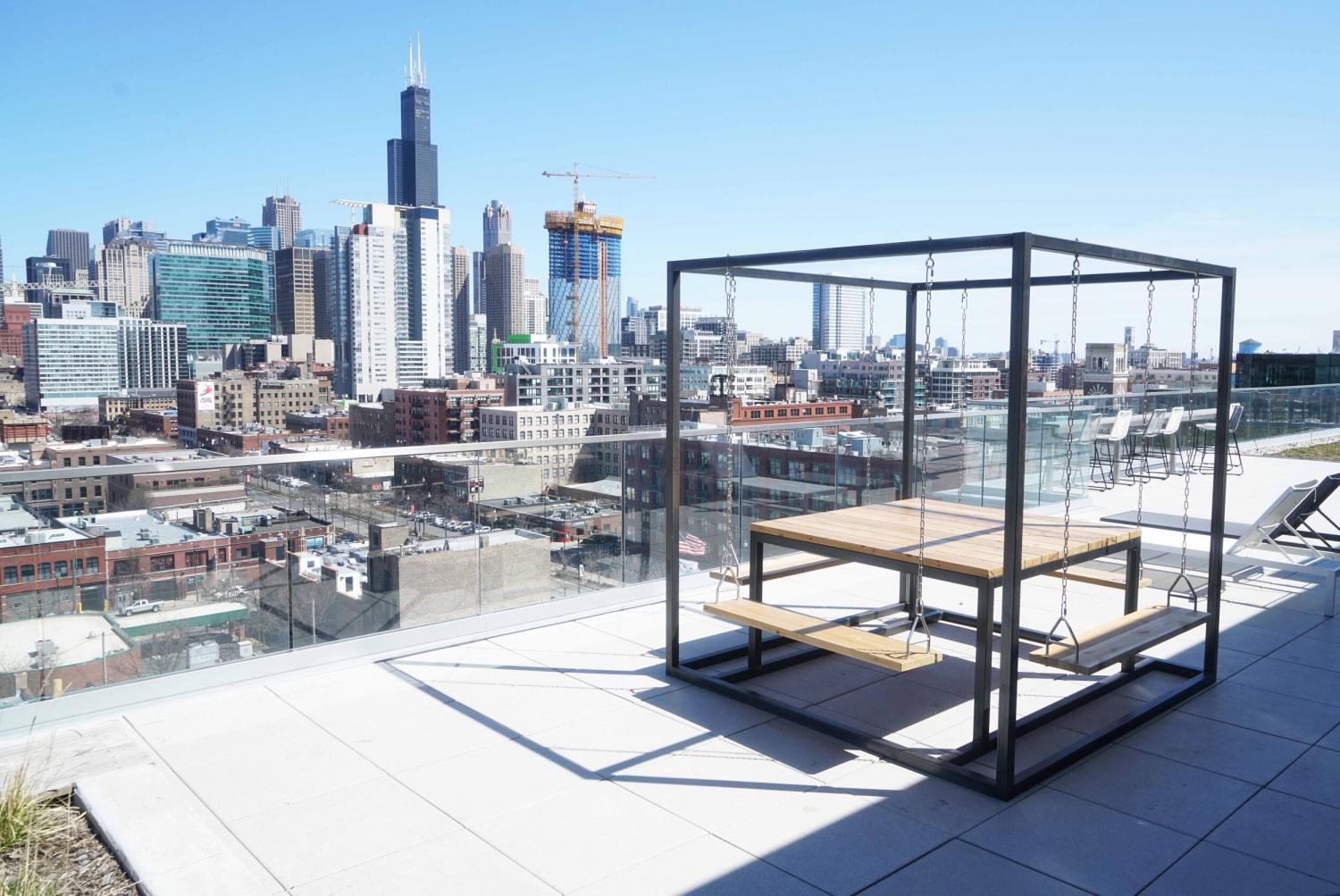 Swing Tables Let You Swing While You Eat or Have a Meeting