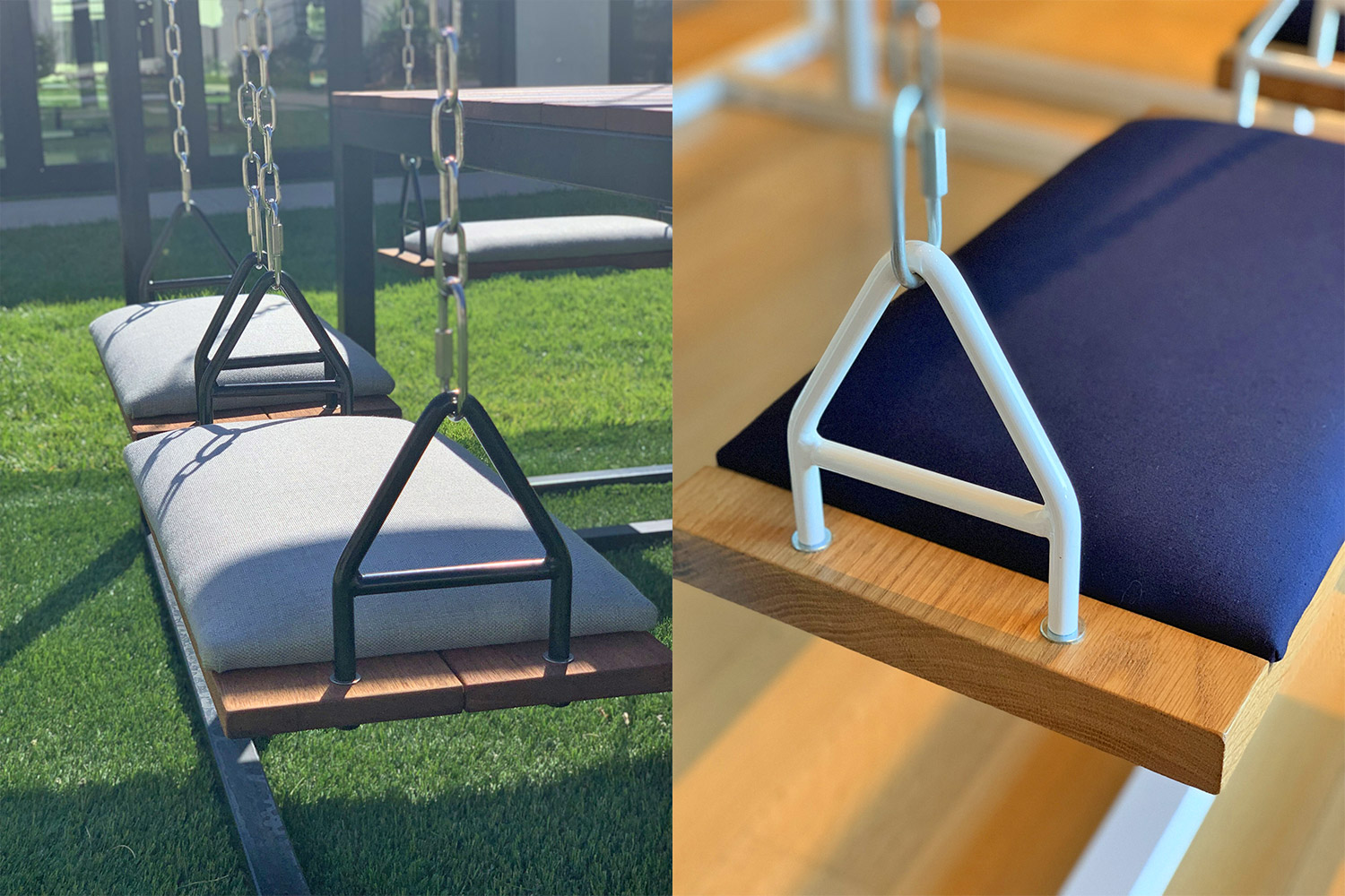 Swing Tables Let You Swing While You Eat or Have a Meeting