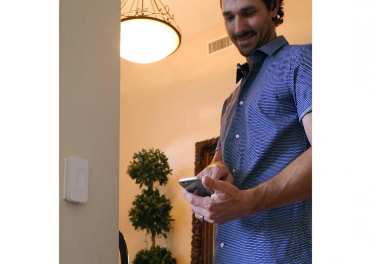 Switchmate - Smart light switch attachment - connects with magnets over you existing light swtich - Easy smart light switch