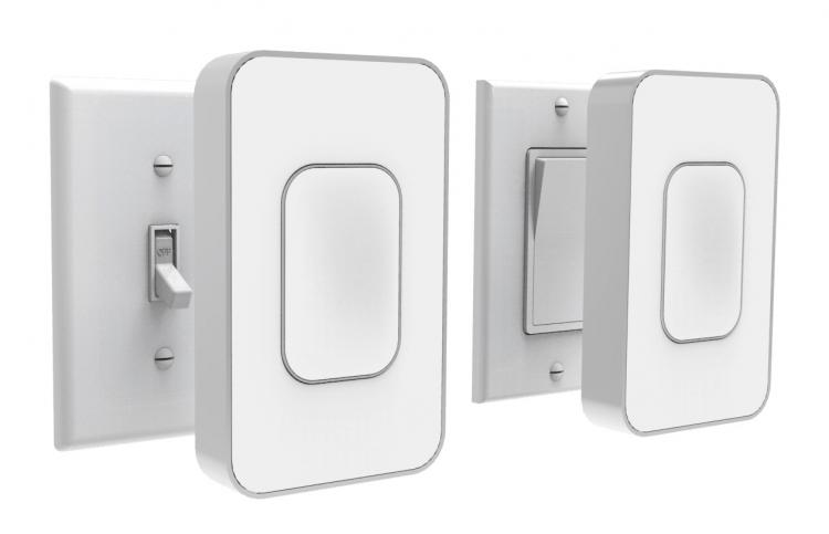 Switchmate - Smart light switch attachment - connects with magnets over you existing light swtich - Easy smart light switch