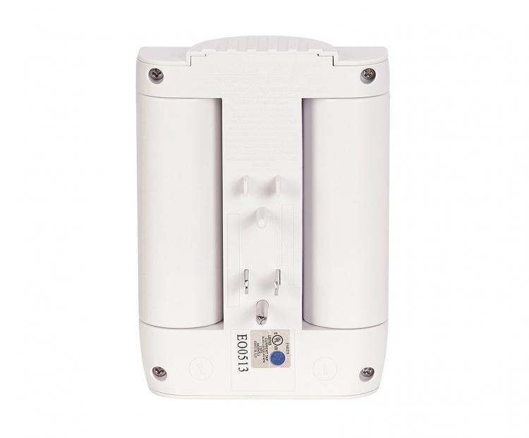 Globe Electric Space Plug - Swivel Surge Protector - Swiveling Surge Protector folds flat against the wall to save room