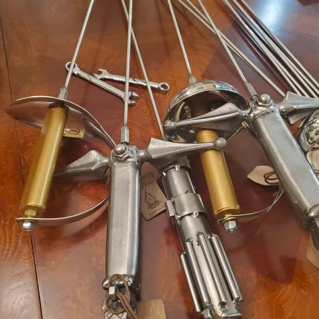 Metal Sword Campfire Roaster Sticks
