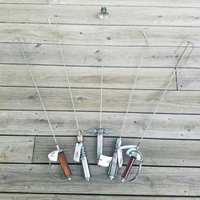 Metal Sword Campfire Roaster Sticks