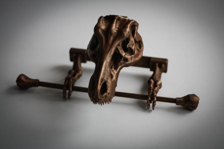 T-Rex Dinosaur Skeleton Toilet Paper Holder