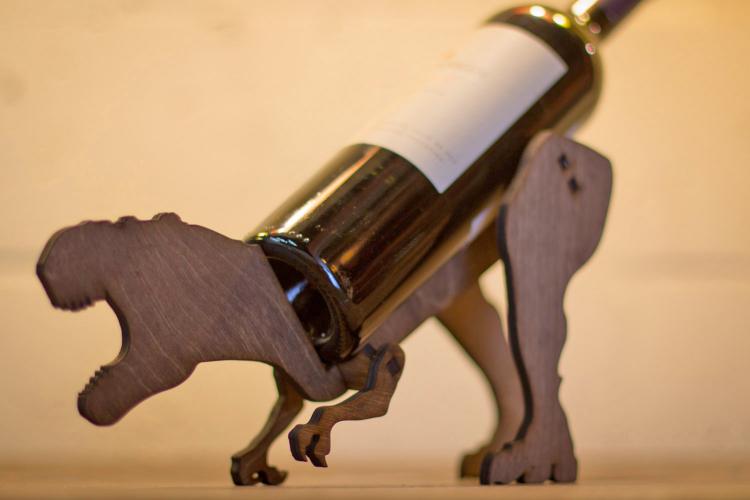 T-Rex Dinosaur Wine Bottle Holder