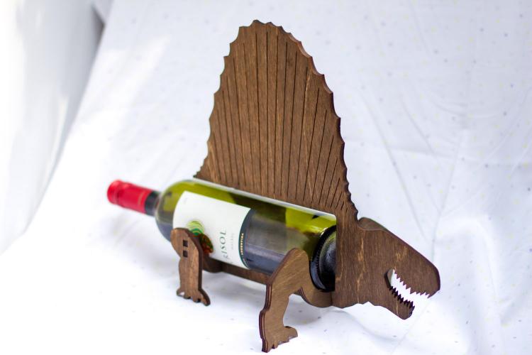 Dimetrodon Dinosaur Wine Bottle Holder