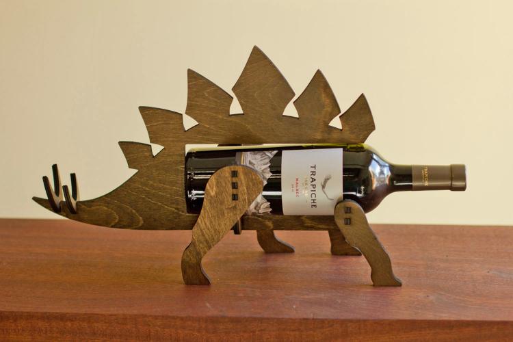 Stegosaurus Dinosaur Wine Bottle Holder