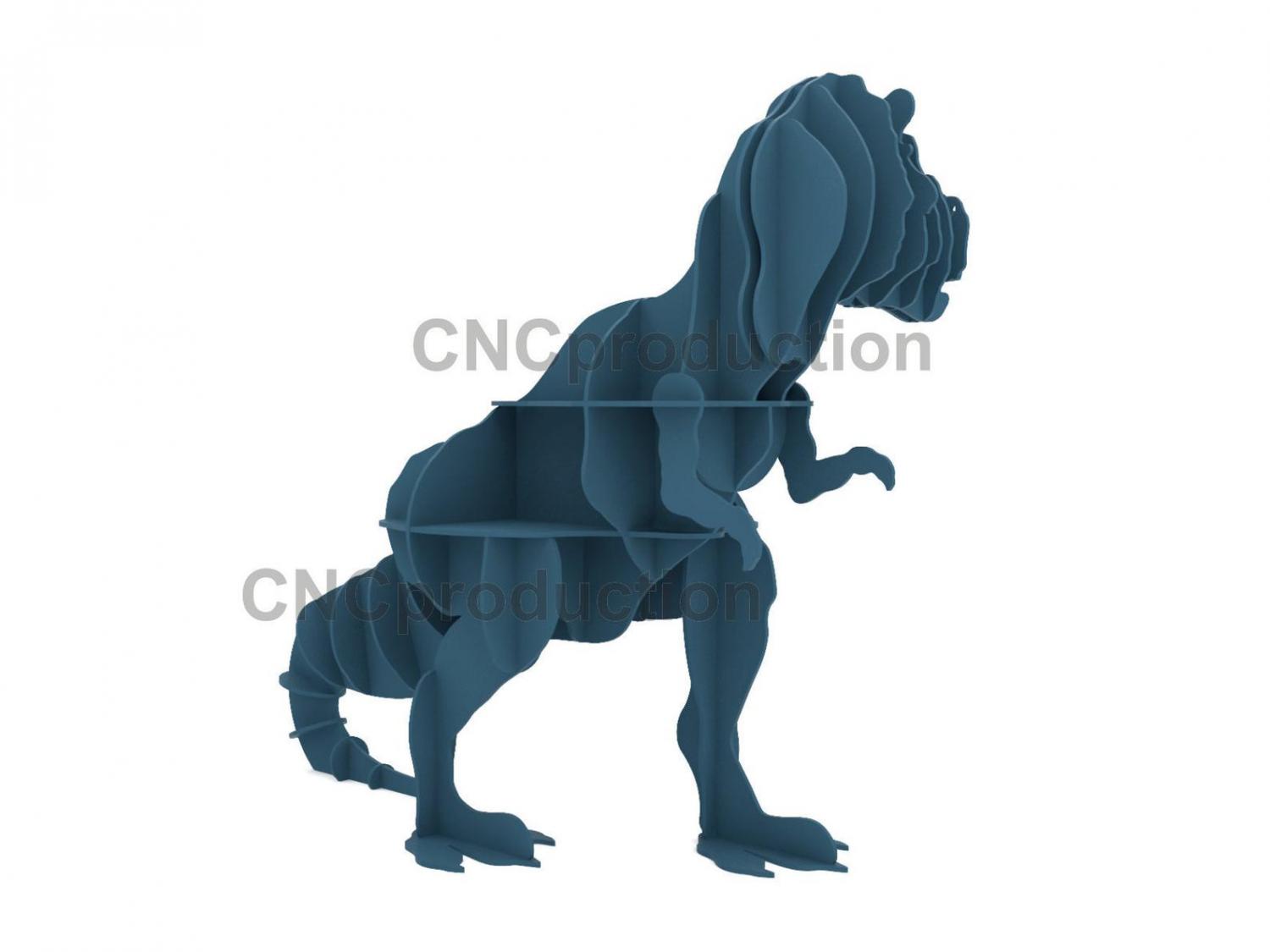 Giant 3D T-Rex Kids Shelf