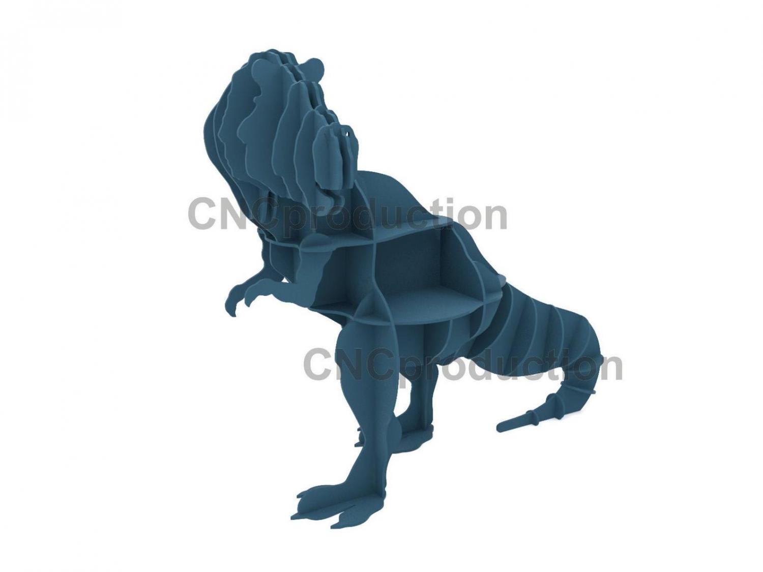 Giant 3D T-Rex Kids Shelf