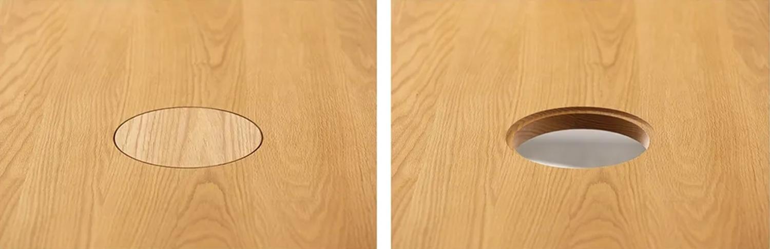 Cat Dining table with hole for your cat to peak through
