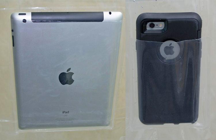 Tablet and Smart Phone Holding Shower Curtain - Shower curtain phone holder