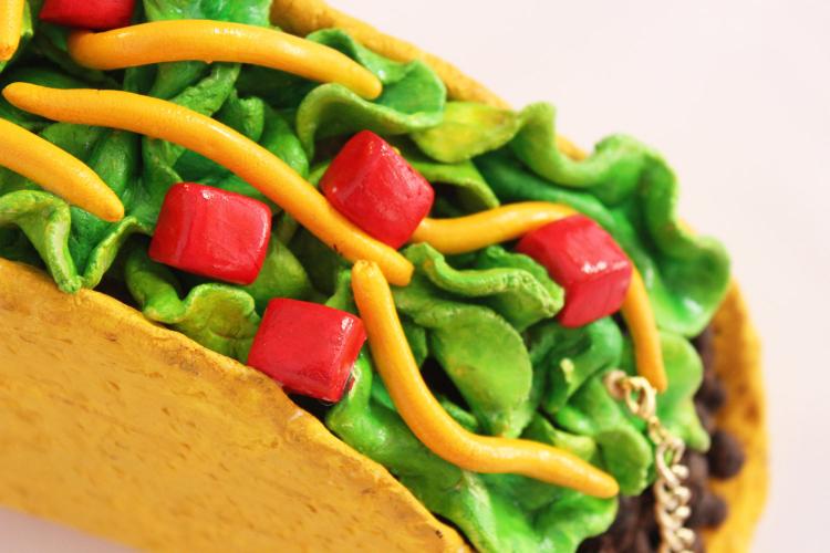 Giant Taco Clutch Purse Bag