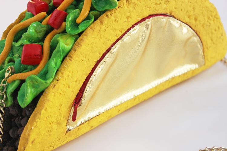Giant Taco Clutch Purse Bag