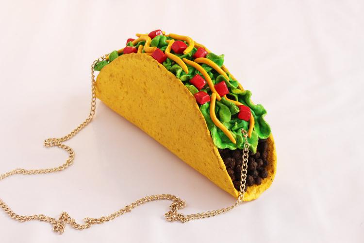 Giant Taco Clutch Purse Bag
