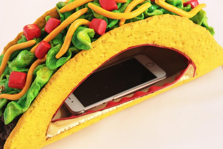 Giant Taco Clutch Purse Bag