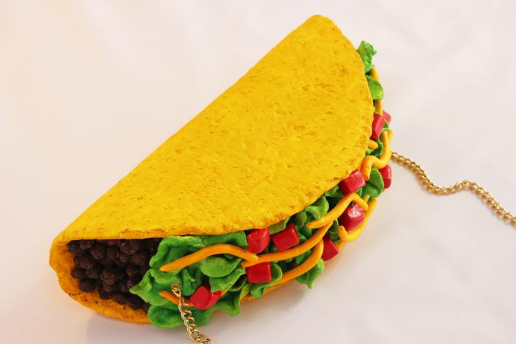 Giant Taco Clutch Purse Bag