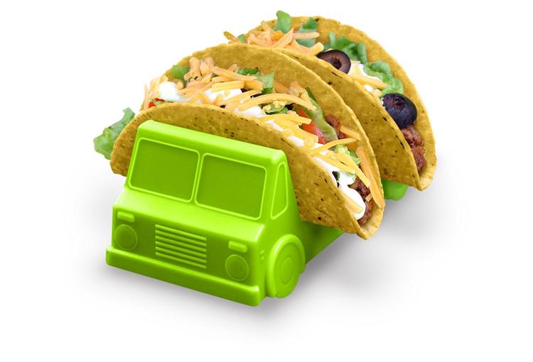 Taco Truck Taco Holder Plate - Taco Holder plate shaped like a truck
