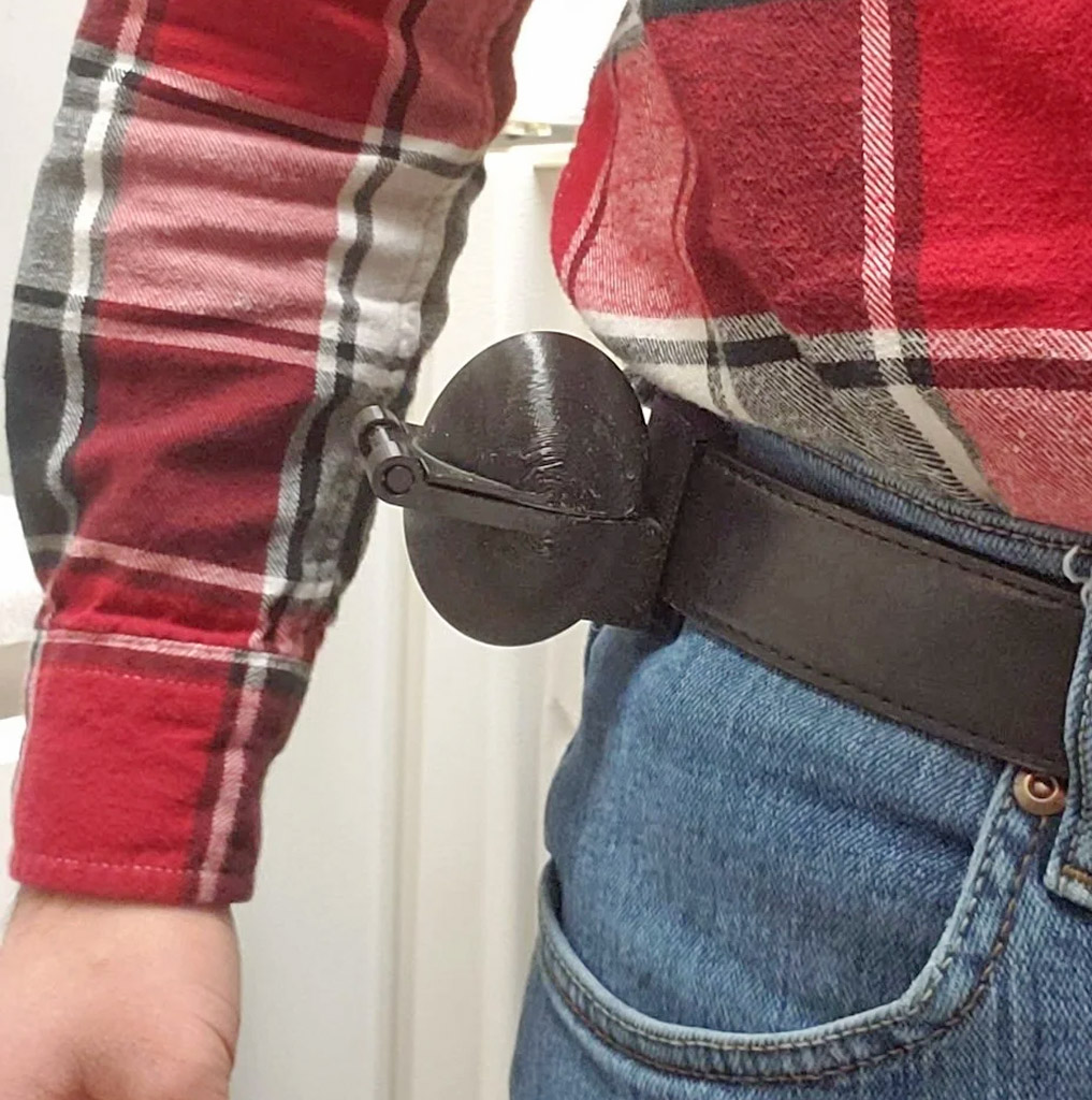 Tactical Belt-Mounted Egg Holster with Latch