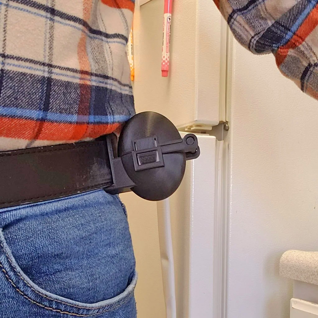 Tactical Belt-Mounted Egg Holster with Latch