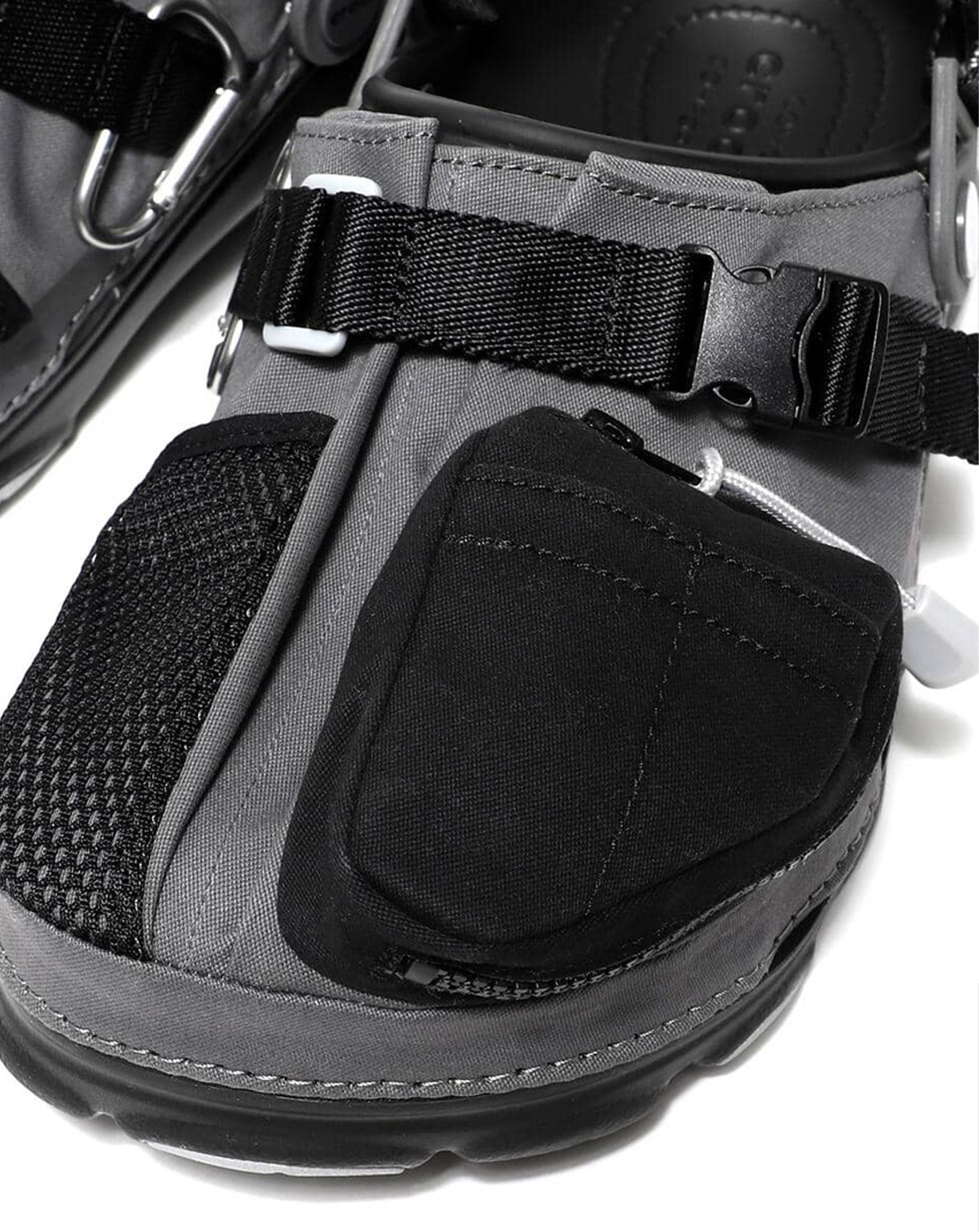 Tactical Crocs with military MOLLE straps and mini storage pocket bag