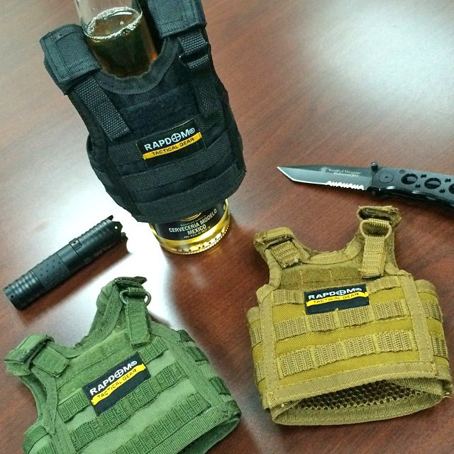 Tactical Vest Beer Koozie - Military Vest Beer Koozie