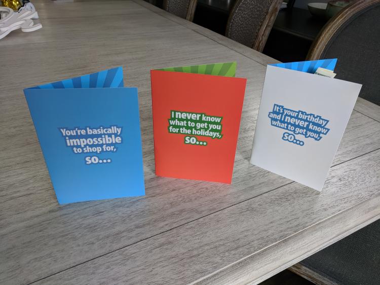 Shut up and take my money birthday card - Hand giving cash pop-up birthday card