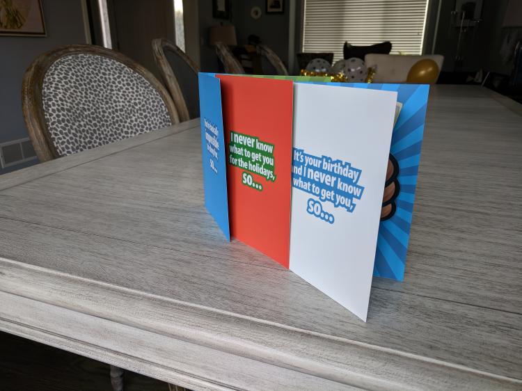 Shut up and take my money birthday card - Hand giving cash pop-up birthday card