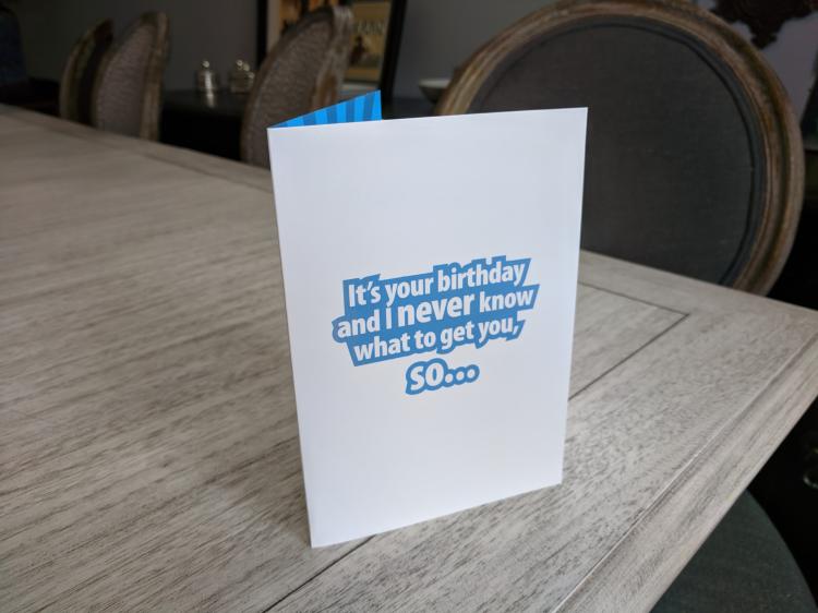Shut up and take my money birthday card - Hand giving cash pop-up birthday card