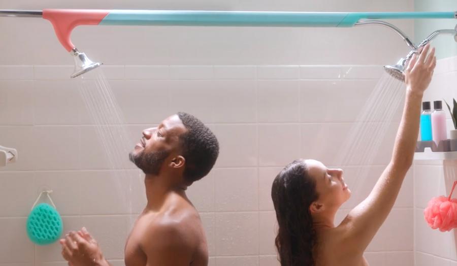 Tandem Shower Kit Converts Your Shower Head Into a Double Shower Head