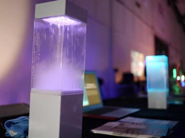 Tempescope Weather Visualizer - Box simulates real rain, clouds, fog, thunderstorms, lightning, sunshine in self contained box