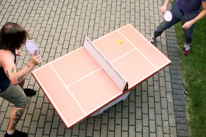 Cardboard Ping Pong Table