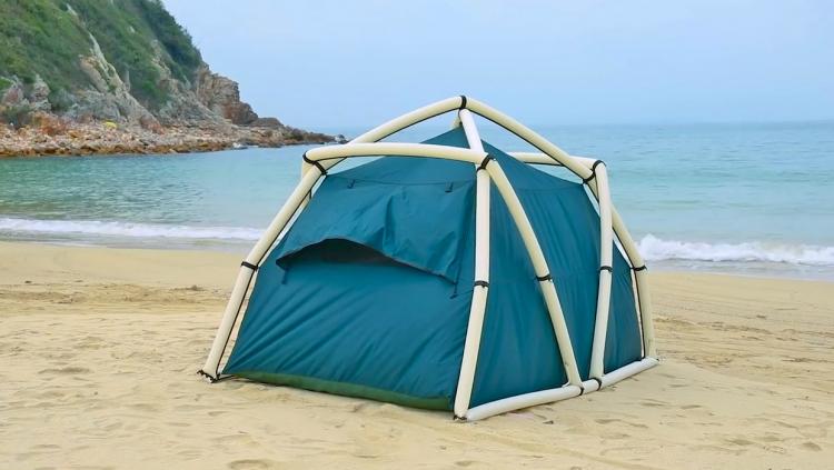 TentTube Inflatable Tent Sets Up In Seconds - Hand pump inflatable camping tent