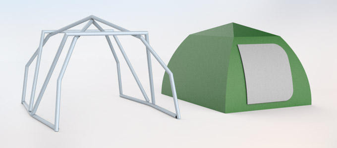 TentTube Inflatable Tent Sets Up In Seconds - Hand pump inflatable camping tent