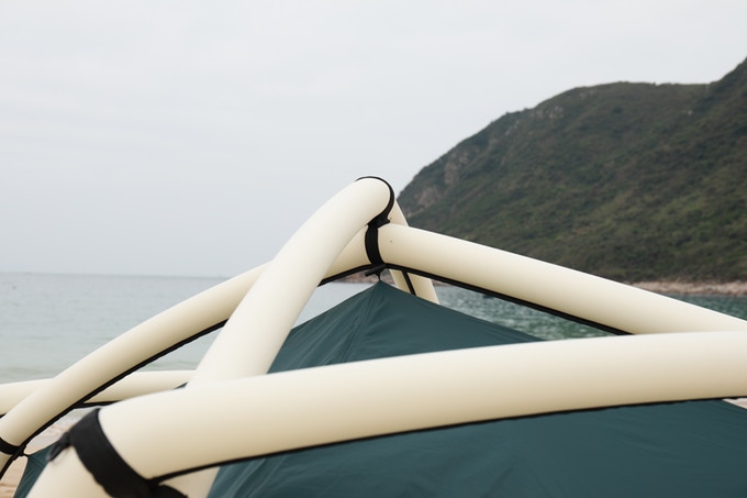 TentTube Inflatable Tent Sets Up In Seconds - Hand pump inflatable camping tent