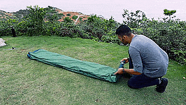 TentTube Inflatable Tent Sets Up In Seconds - Hand pump inflatable camping tent