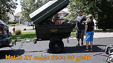 TetraPOD Storage Trailer That Converts Into a Boat - Hauling trailer jon boat combo - ATV Boat