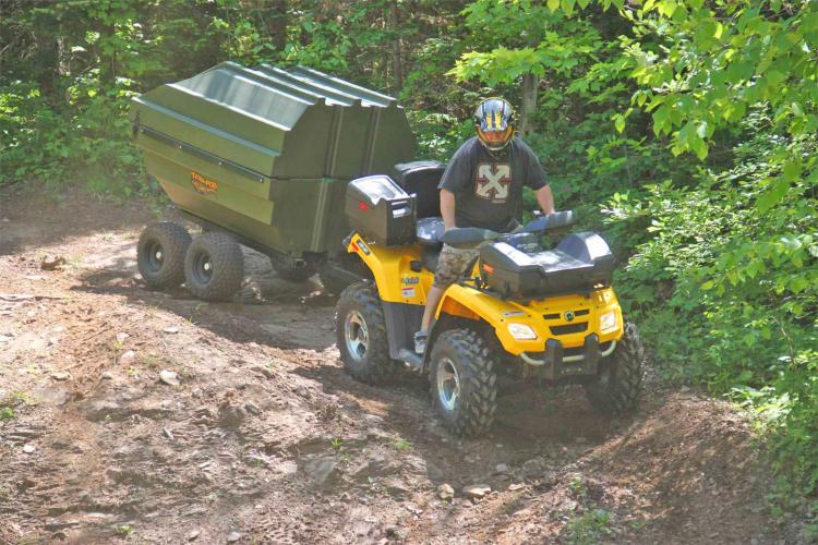 TetraPOD Storage Trailer That Converts Into a Boat - Hauling trailer jon boat combo - ATV Boat