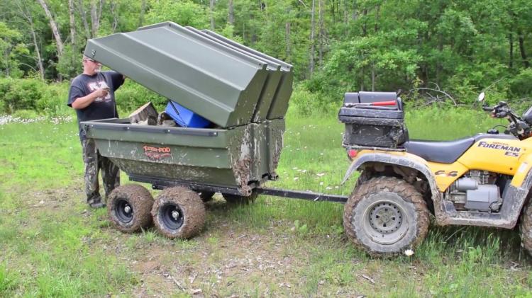 TetraPOD Storage Trailer That Converts Into a Boat - Hauling trailer jon boat combo - ATV Boat