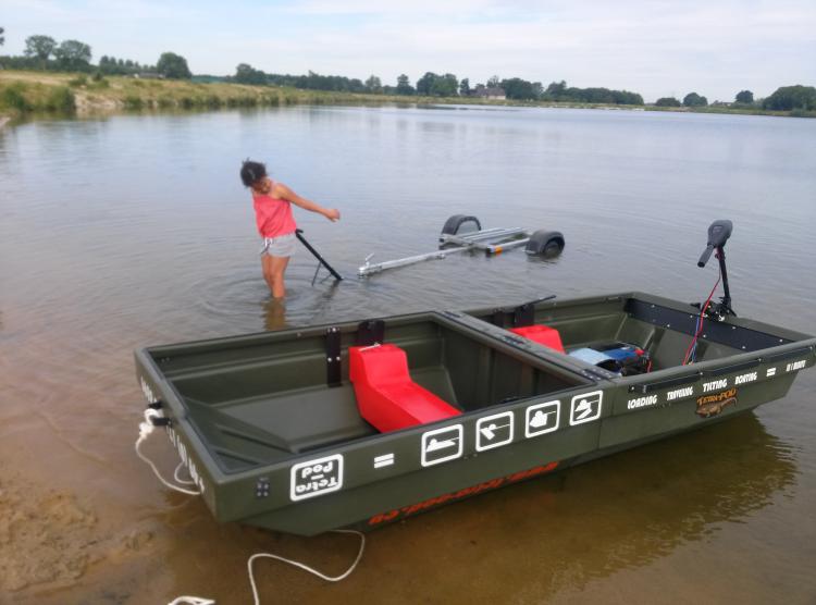 TetraPOD Storage Trailer That Converts Into a Boat - Hauling trailer jon boat combo - ATV Boat