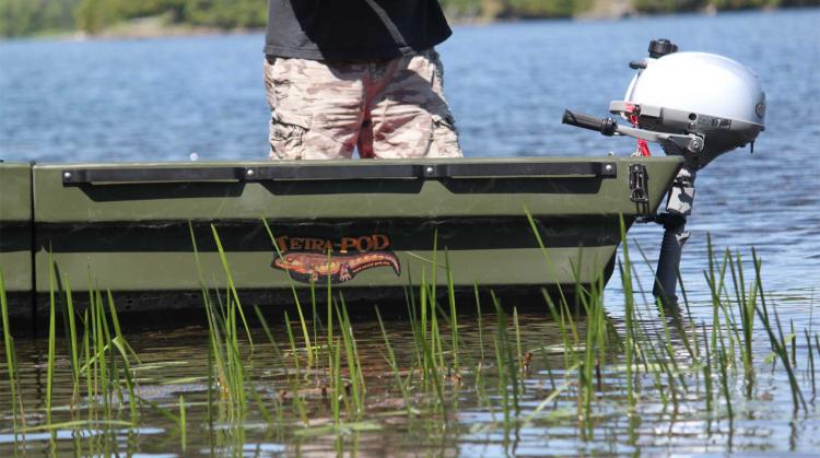 TetraPOD Storage Trailer That Converts Into a Boat - Hauling trailer jon boat combo - ATV Boat