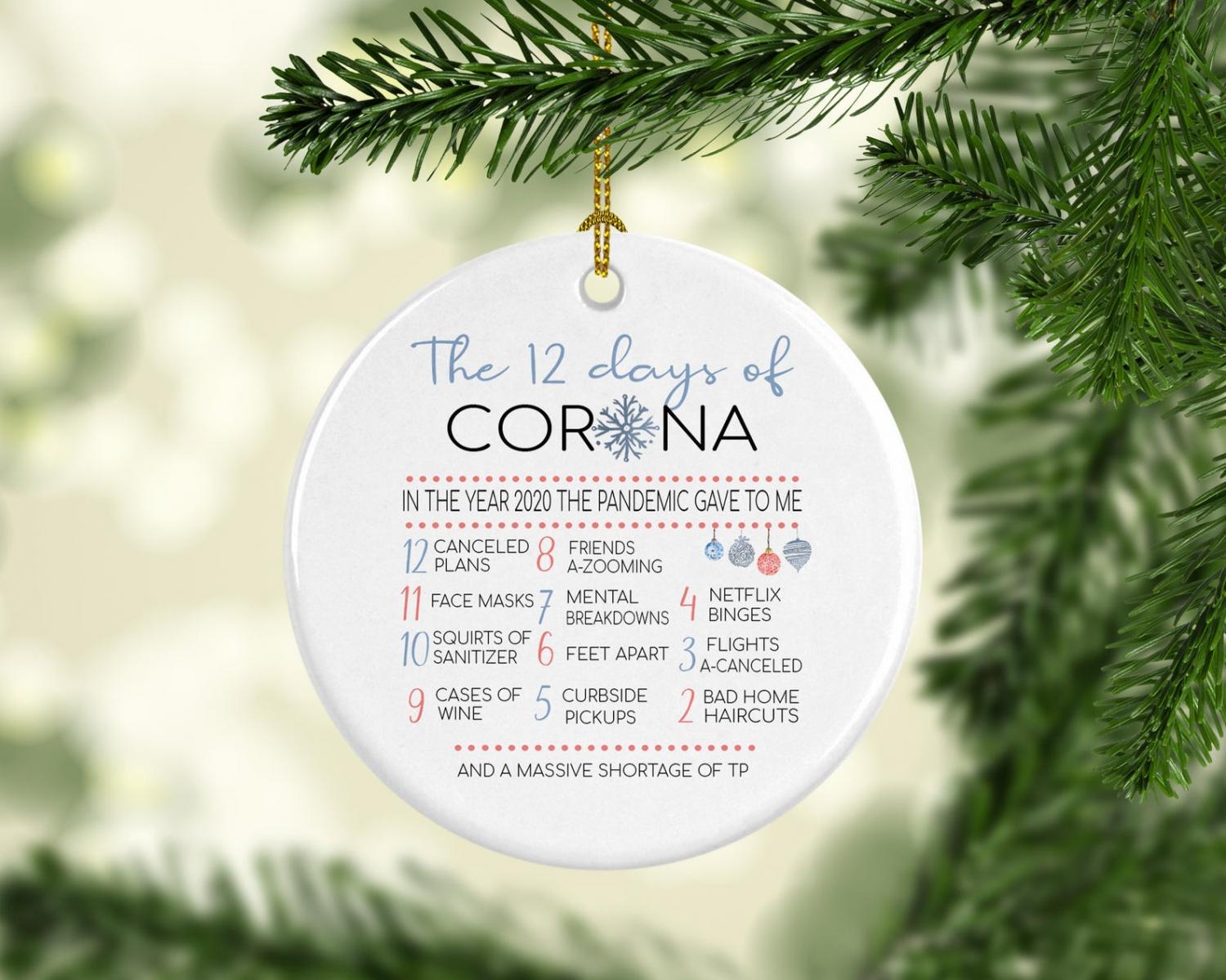 The 12 Days Of Corona Christmas Ornament