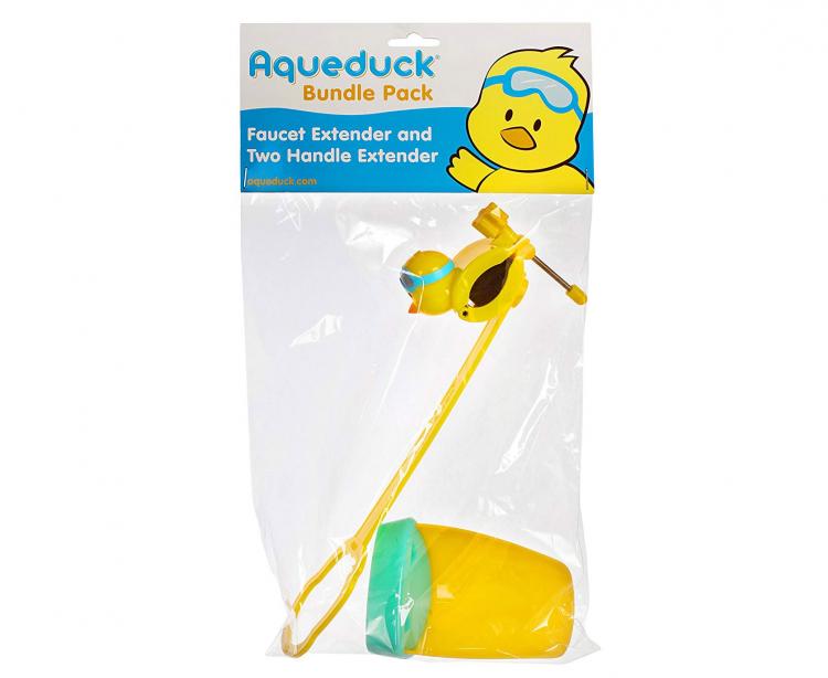 Aqueduck Faucet Handle Extender Helps Kids Reach The Faucet