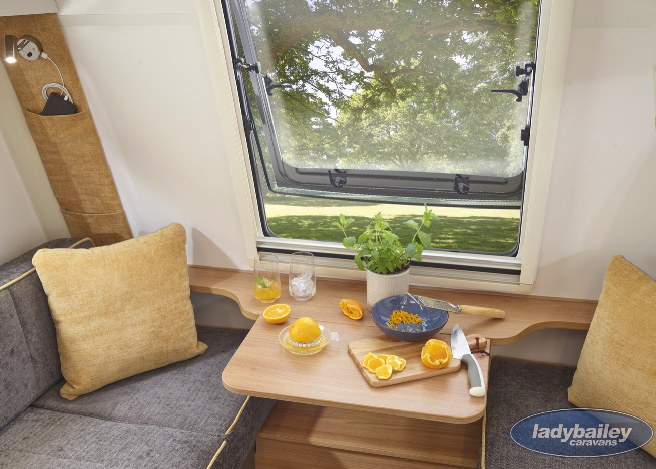 Bailey Discovery D4-2 Camper Trailer With Attached Inflatable Enclosed Awning