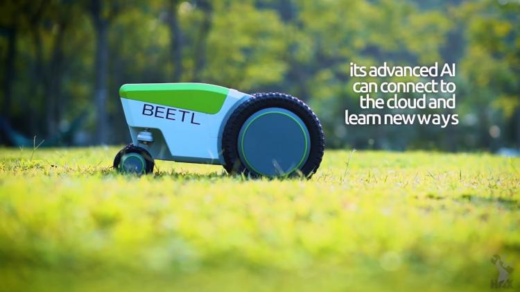 Beetl Autonomous Robot That Finds And Picks Up Dog Poop - Automatic dog poop cleaning robot
