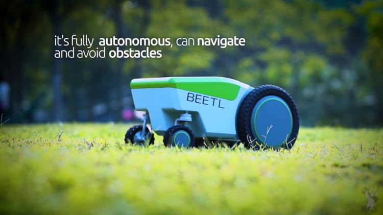 Beetl Autonomous Robot That Finds And Picks Up Dog Poop - Automatic dog poop cleaning robot