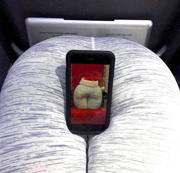 The Buttress: A Butt Shaped Pillow - Yoga pants wearing butt pillow